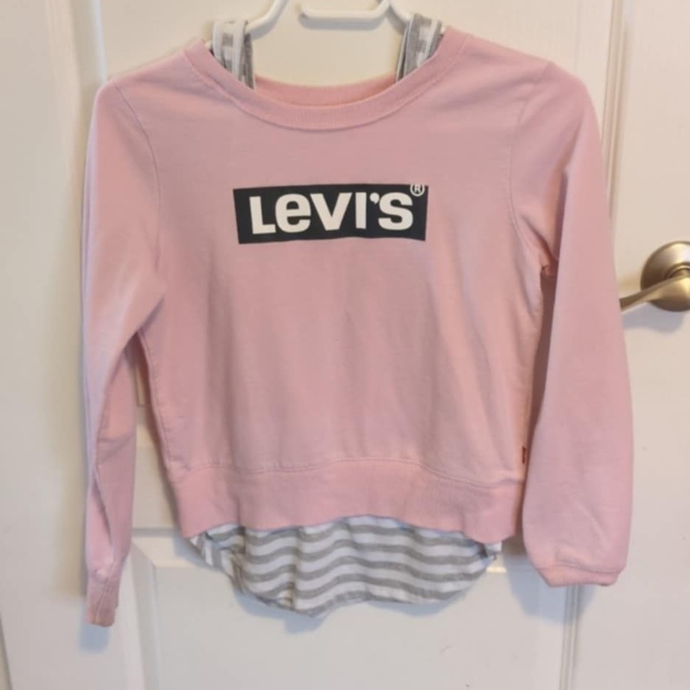 Levi's Kids Pink Long Sleeve Shirt- never worn‎